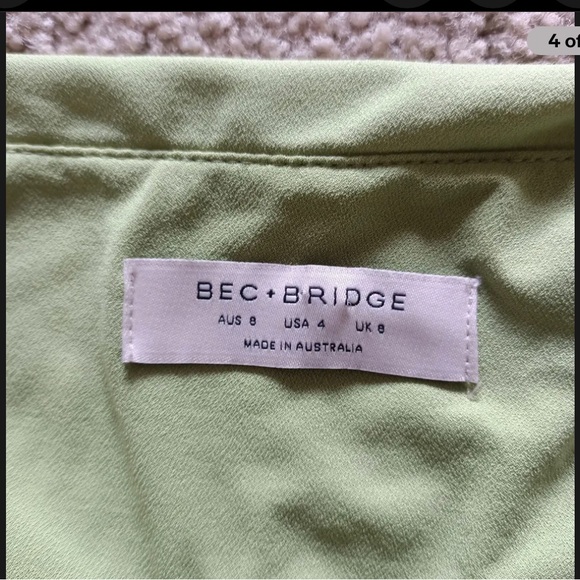 Bec + Bridge DILKON MAXI DRESS Lime - Picture 4 of 5